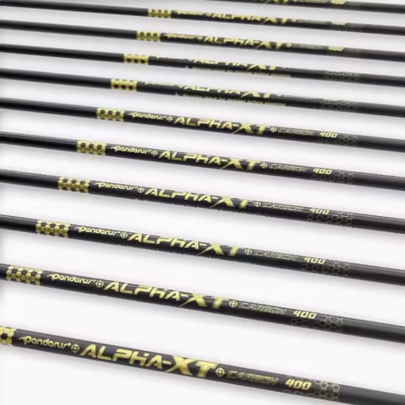 12pcs Pandarus ALPHA-XT ID6.2mm Pure Carbon Arrow Shaft Recurve Bow Practice Target Shooting Arrow Shaft Tube Archery DIY