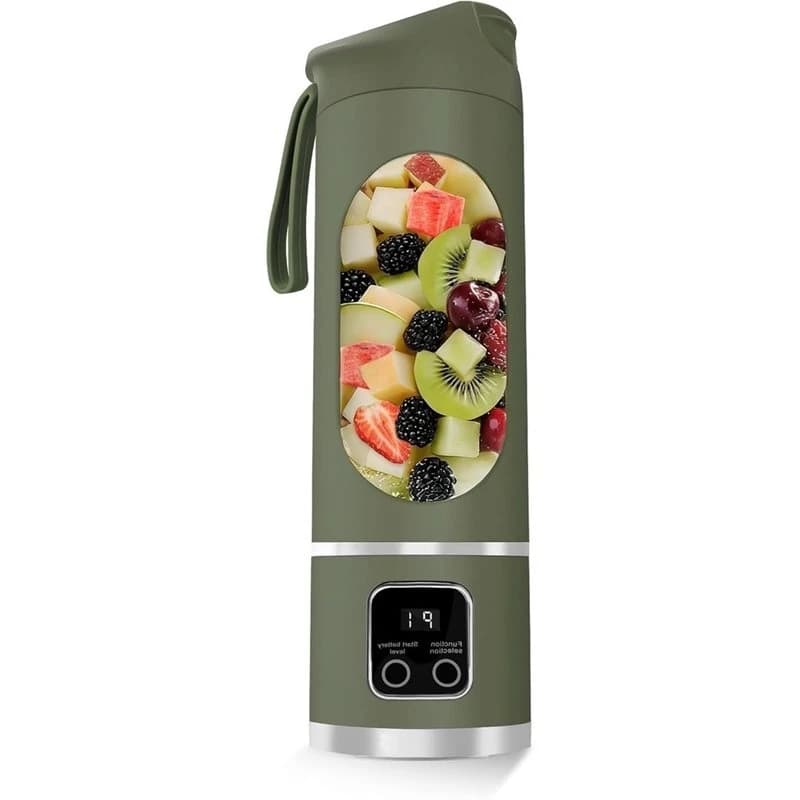 B01C-Portable 12-Blade USB Rechargeable For Smoothies Blender 500ML Juicer Cup Personal For Protein B