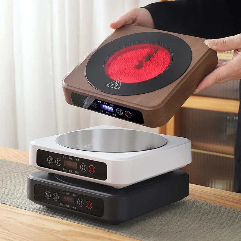 Stufa elettrica in ceramica da 1500 W Tenere al caldo Stufa da tè Timing Caffè Piastra calda elettrica Forno di riscaldamento 7 Gear Home Tea Maker 220 V