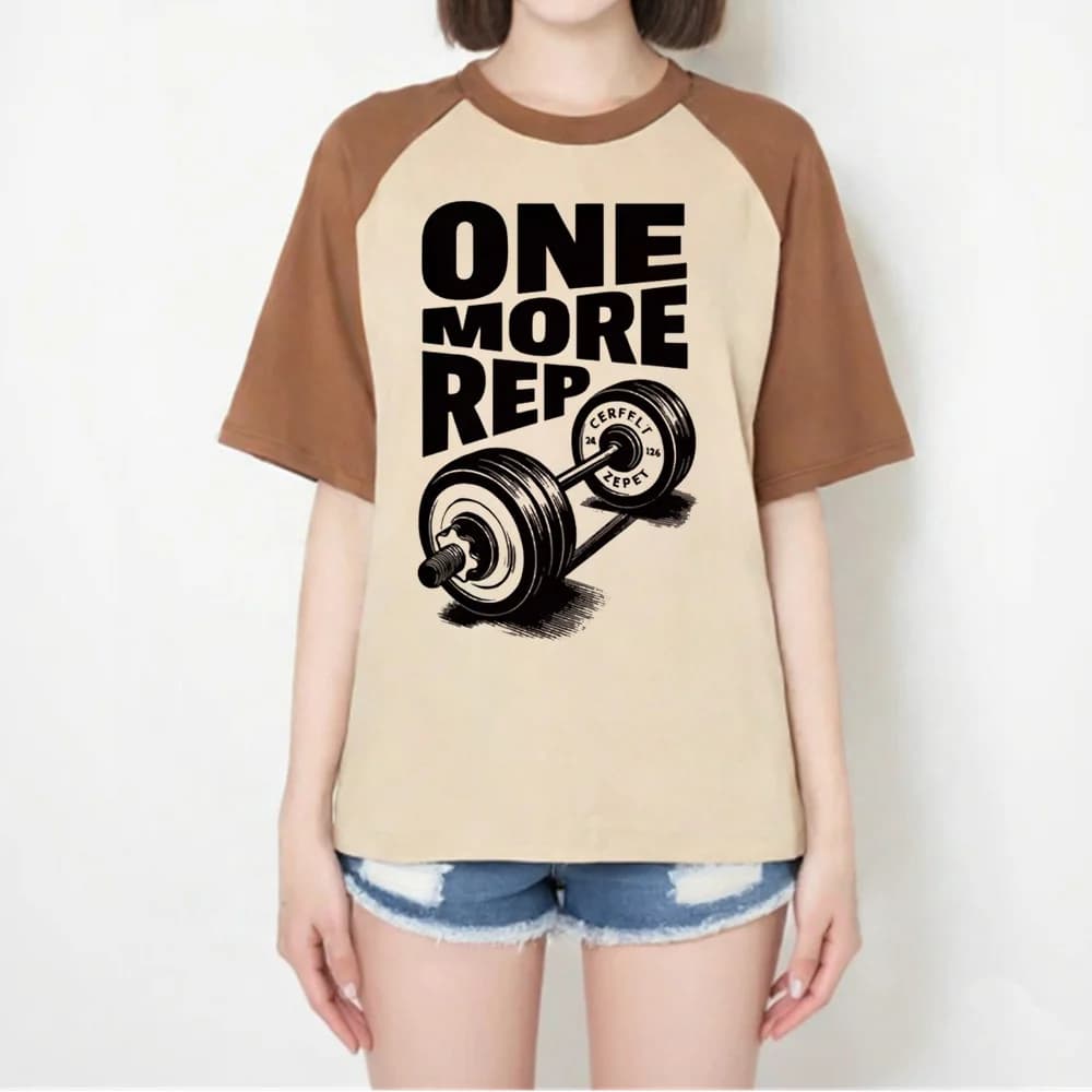 One More Rep girl Colorful Grunge Gothic Psychedelic Trendy Graphic top tees 2000s Classic Grunge Pop Culture kawaii Gothic