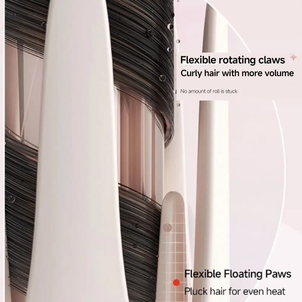Automatic ceramic hair curler 5-in-1 with Negative ions, Anti-scotting iron, Hair care leaching comb