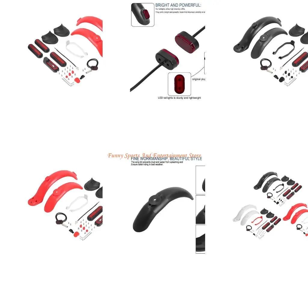 Scooter tipo pesante C4DE Mudflaps Pulgolizia riflessiva e staffe universali per pendolari e ciclisti quotidiani