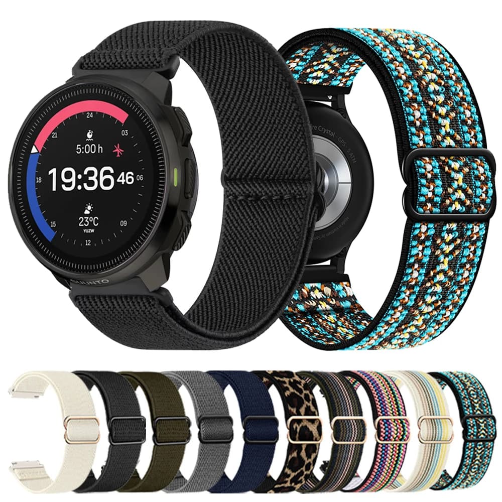 Cinturino in nylon intrecciato per cinturino SUUNTO 5 / 9 Peak Pro DLC cinturino SUUNTO RACE S/VERTICAL/OCEAN Smartwatch cinturino 20 22mm Correa