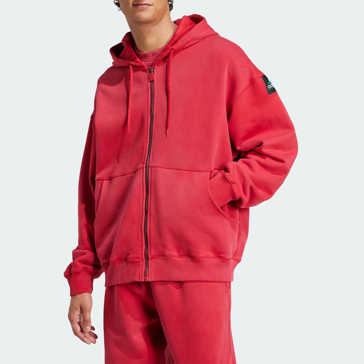 Adidas autentico EQT HOODIE Giacca da uomo in maglia termica con cappuccio JD0660