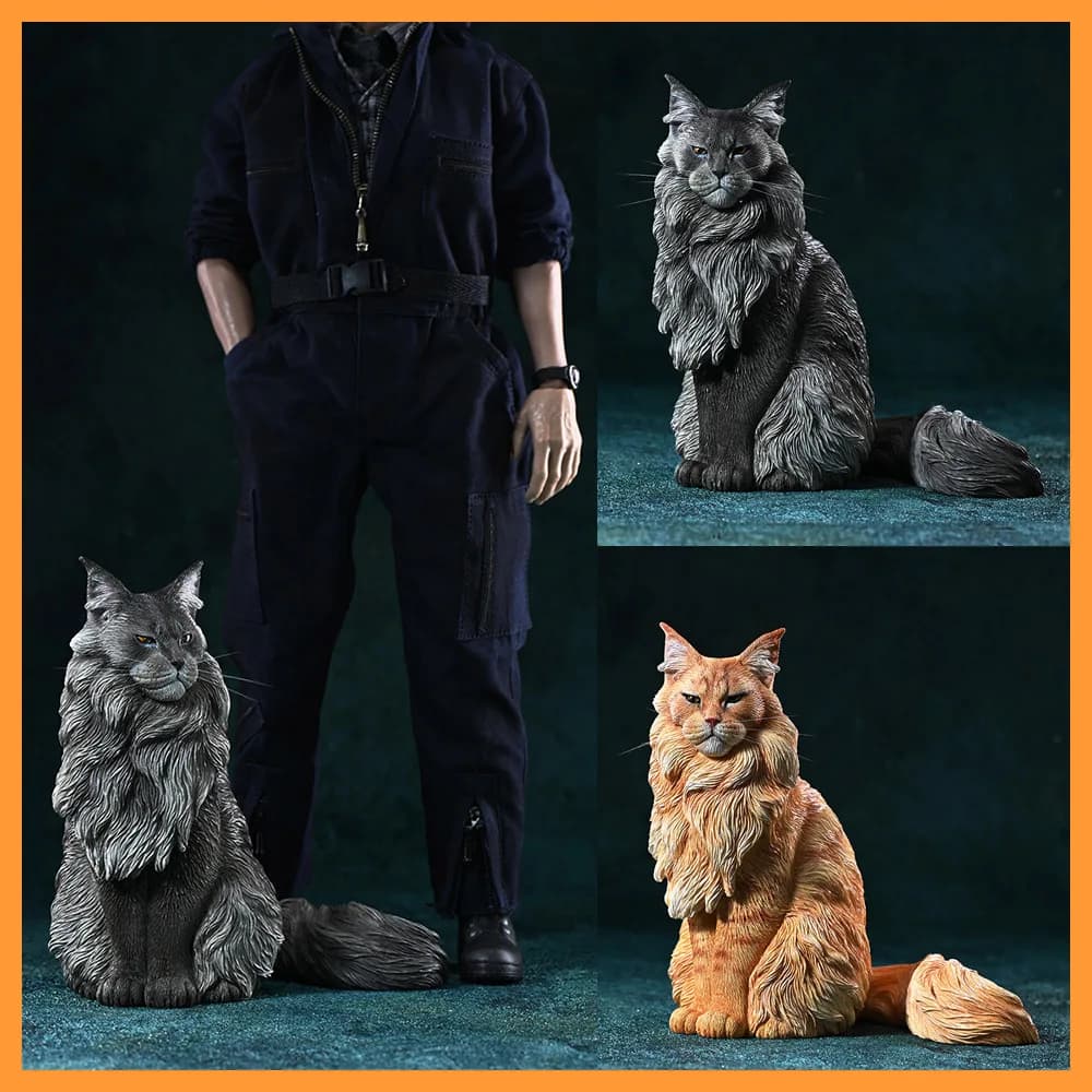 JXK JXK193 1/6 Bilancia Maine Coon 2.0 Mezza Seduta Fantasia Maine Gatto Modello di Simulazione Animale Per 12 "Soldato Action Figure corpo