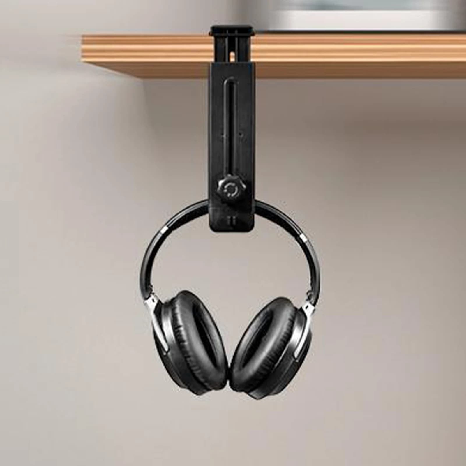 Supporto e Gancio per Cuffie con Altezza Regolabile e Morsetto Girevole, Porta Cuffie con Clip per Cavo, Supporto per Cuffie da Gaming PC