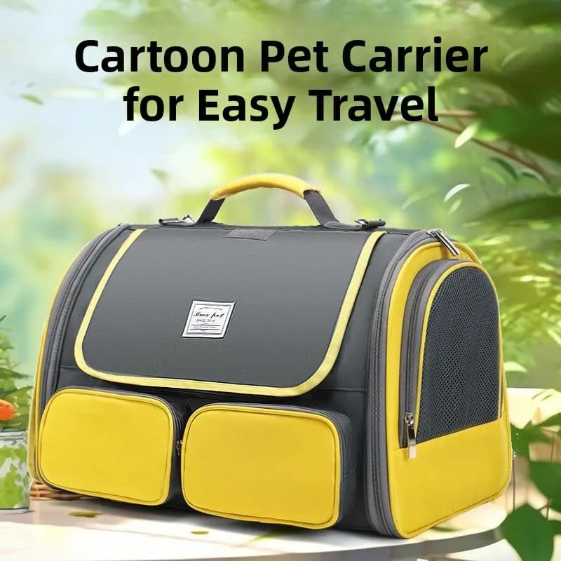 Borsa Trasportino Portatile Traspirante per Animali Domestici, Pieghevole, da Spalla o a Mano, Comoda per Viaggiare