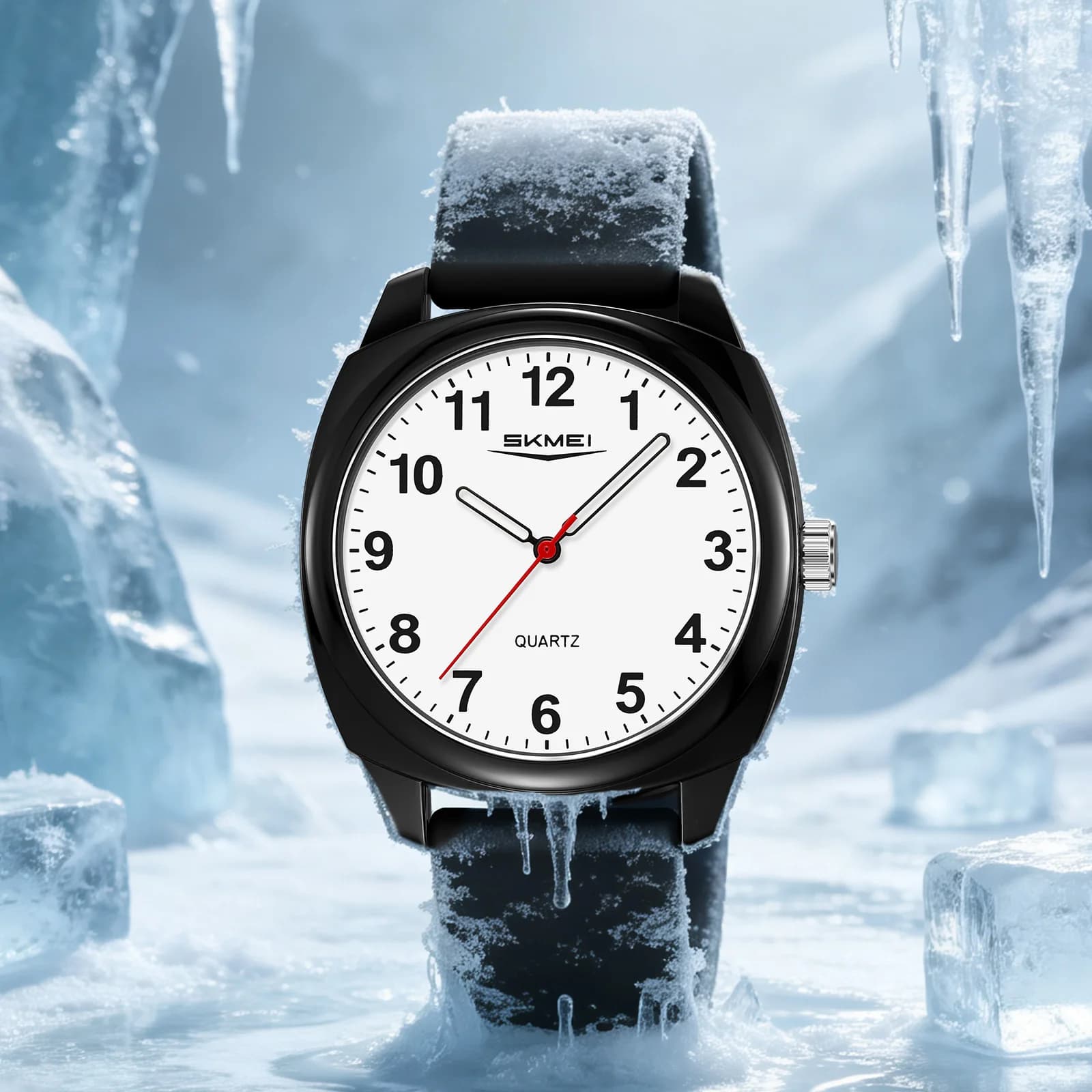 SKMEI 2643 Simple Quartz Wristwatch With Box Men Women Casual Watch Clock 50M Waterproof For Shower Handwashing Trendy Stylish