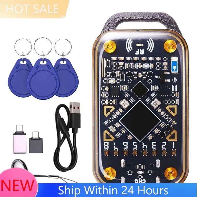【DISPONIBILE】Duplicatore RFID NFC Chameleon Ultra, Lettore di Chip Smart, Emulatore di Smart Card 125K 13.56M, Decodificatore di Carte ID IC + 3 Chiavi CUID