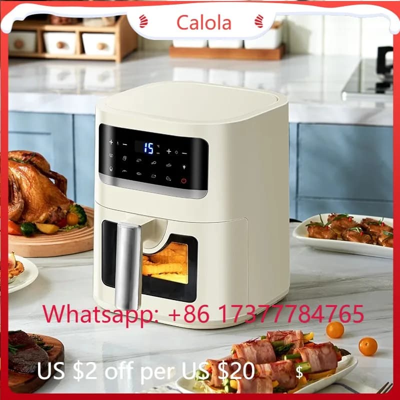 1400W Smart Air Fryer Toaster Oven, Auto Temperature Control Healthy Frying Cooker