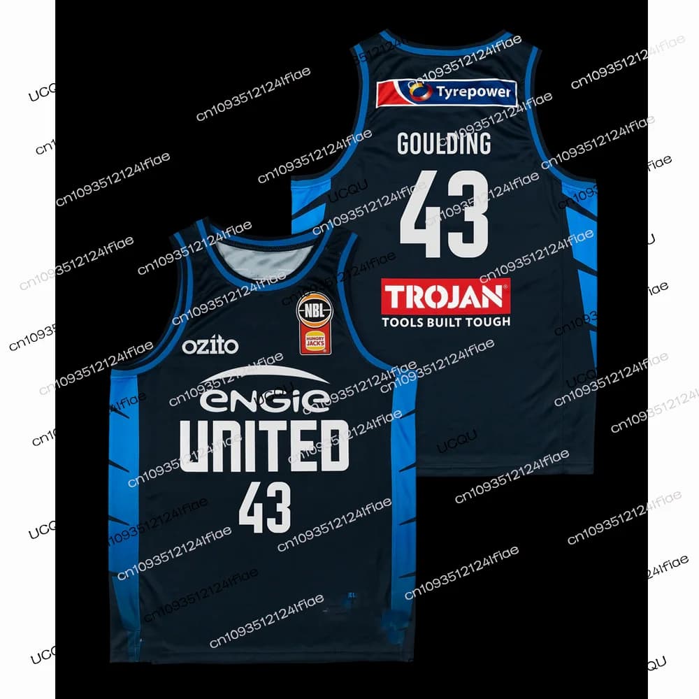 New Basketball Jersey Melbourne United 25/26, Australian Sports Wing for Adults and Children, Knit Mesh