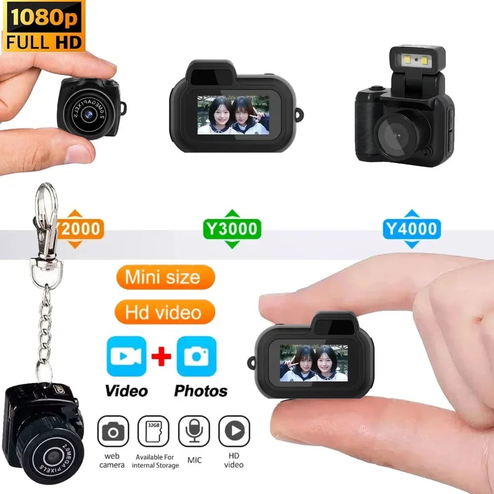 Fotocamera digitale per bambini con 0. 96 // 2.44 pollici schermo piccola videocamera Hd 480P/1080p per regali di festa di viaggio nuovo con portachiavi