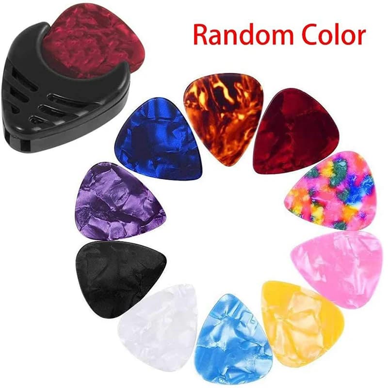 48Pcs/Set Capo Strings Picks Winder Bridge Pins Saddles All-in-One Guitar Care Kit For Beginner Acoustic Guitar Accessories Kit