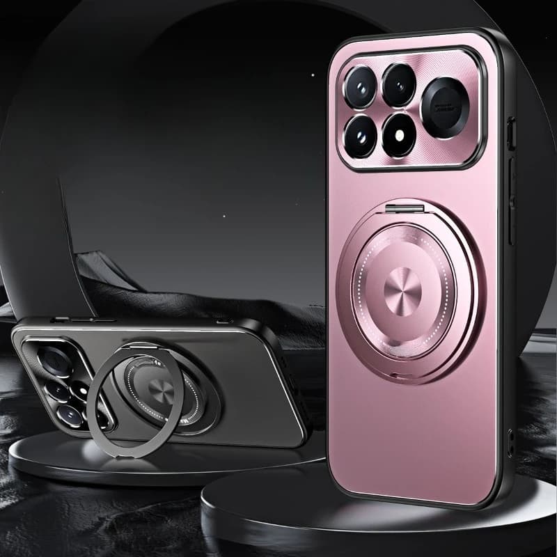 For POCO F9 Ultra F9Pro Magnetic for MagSafe Matte Ring Holder Cover for Redmi K100 Pro Max Hard Bumper Protective Cover