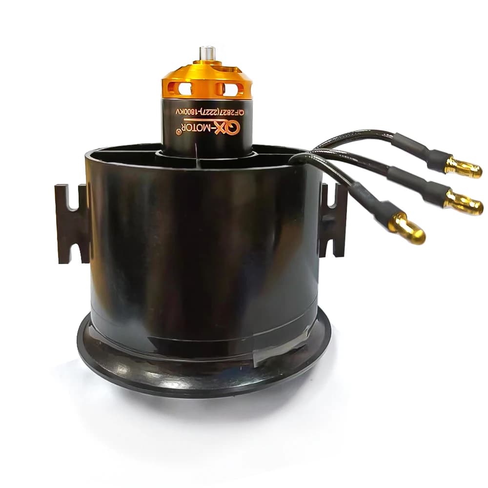 Ventola a Condotto QX-MOTOR 70mm EDF a 12 Pale con Motore Brushless 1800KV 2600KV Compatibile con ESC 4S/6S 60A 80A per Parti di Aeromobili RC