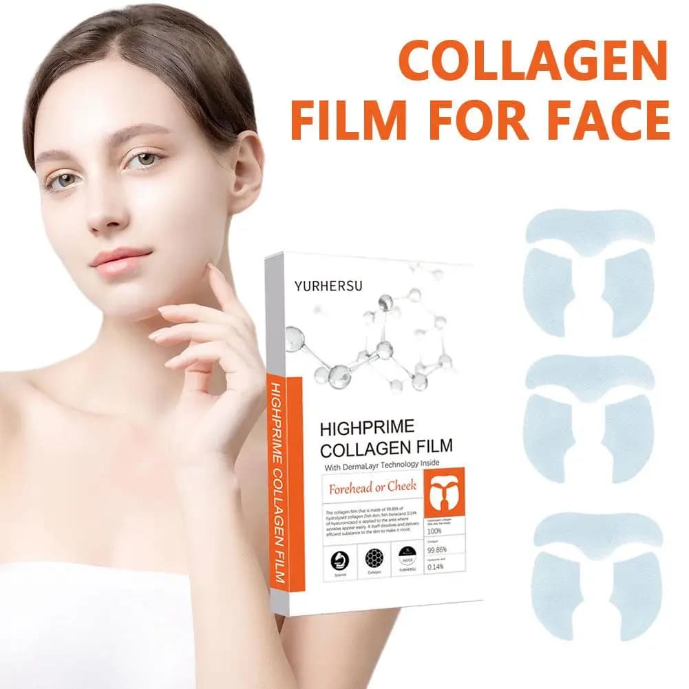 Highprime Soluble Collagen Film in Water 2024 Moisturizing Anti Dark Circle Patch Face Collagen Essence Nutrient Mask for Women