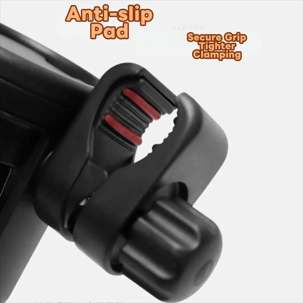 Portabicchieri Girevole 2 in 1 per Passeggino, Supporto Universale Antiscivolo per Bottiglie, Portabevande Nero per Carrello e Bicicletta