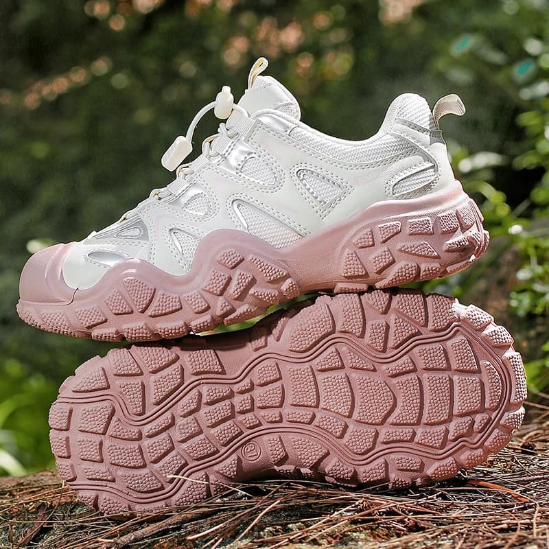 Scarpe da trekking da donna antiscivolo basse, scarpe sportive da esterno con lacci, comode, morbide e traspiranti, sneakers casual da donna