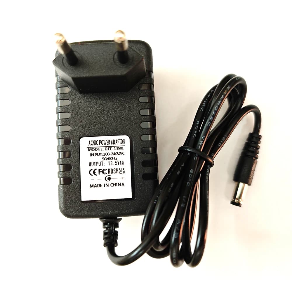 DC Power Supply 13.5V 1.5A 2A Power Adapter Trolley Speaker Wireless Microphone Emergency Equipment