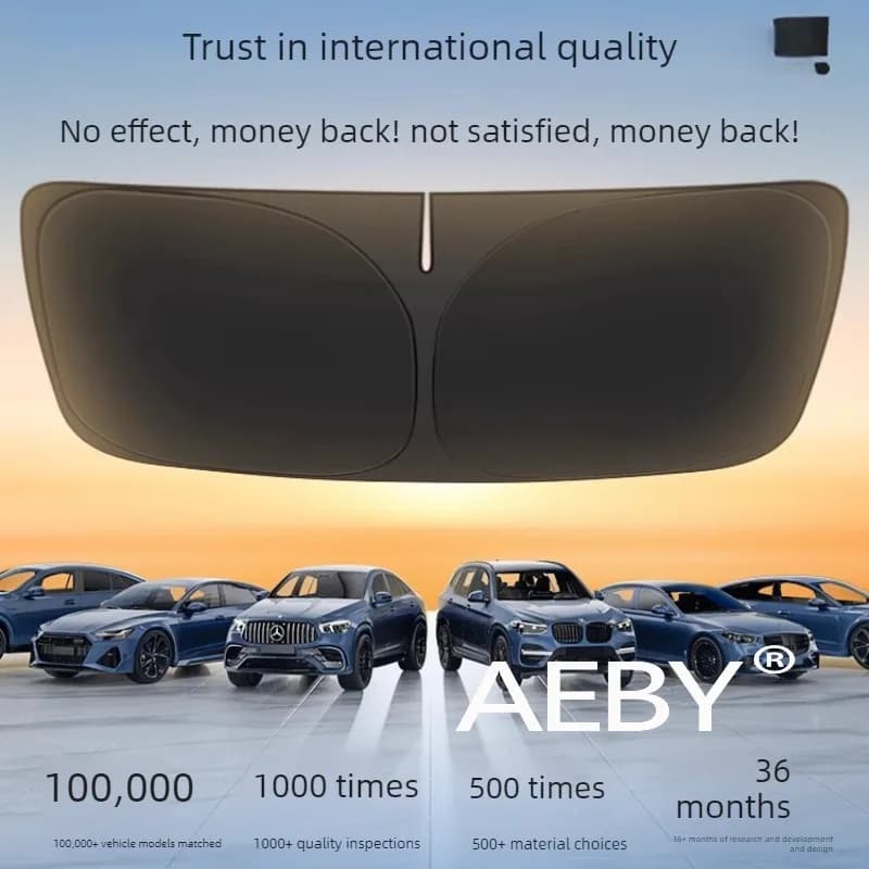 AEBY Per BYD Atto 2 Smart Driving Editio 2024-2025 pezzi Set parasole per auto, protezione UV e isolamento termico, protezione solare termica