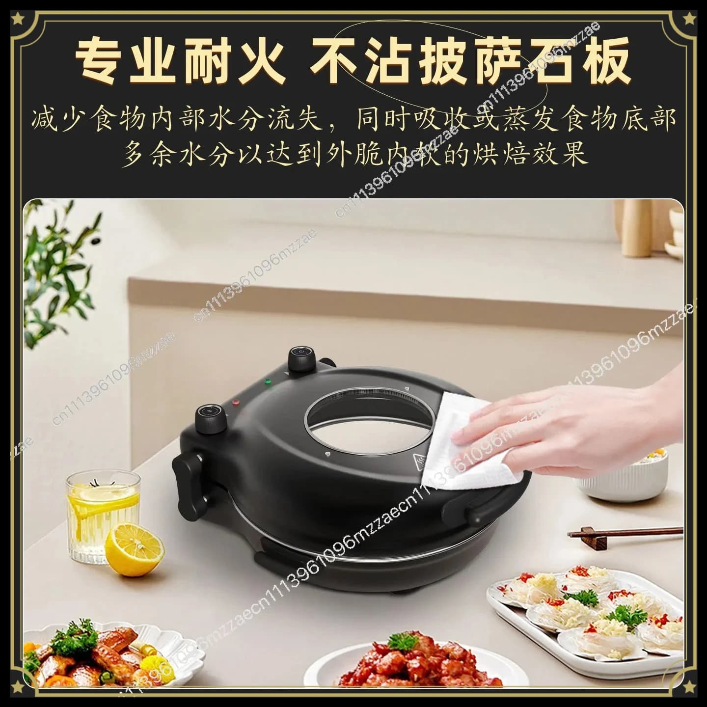 2 Pizza Machine Heating Electric Cake Pan Household Pizza Oven Frying Machine Oven 220V European Standard 110V