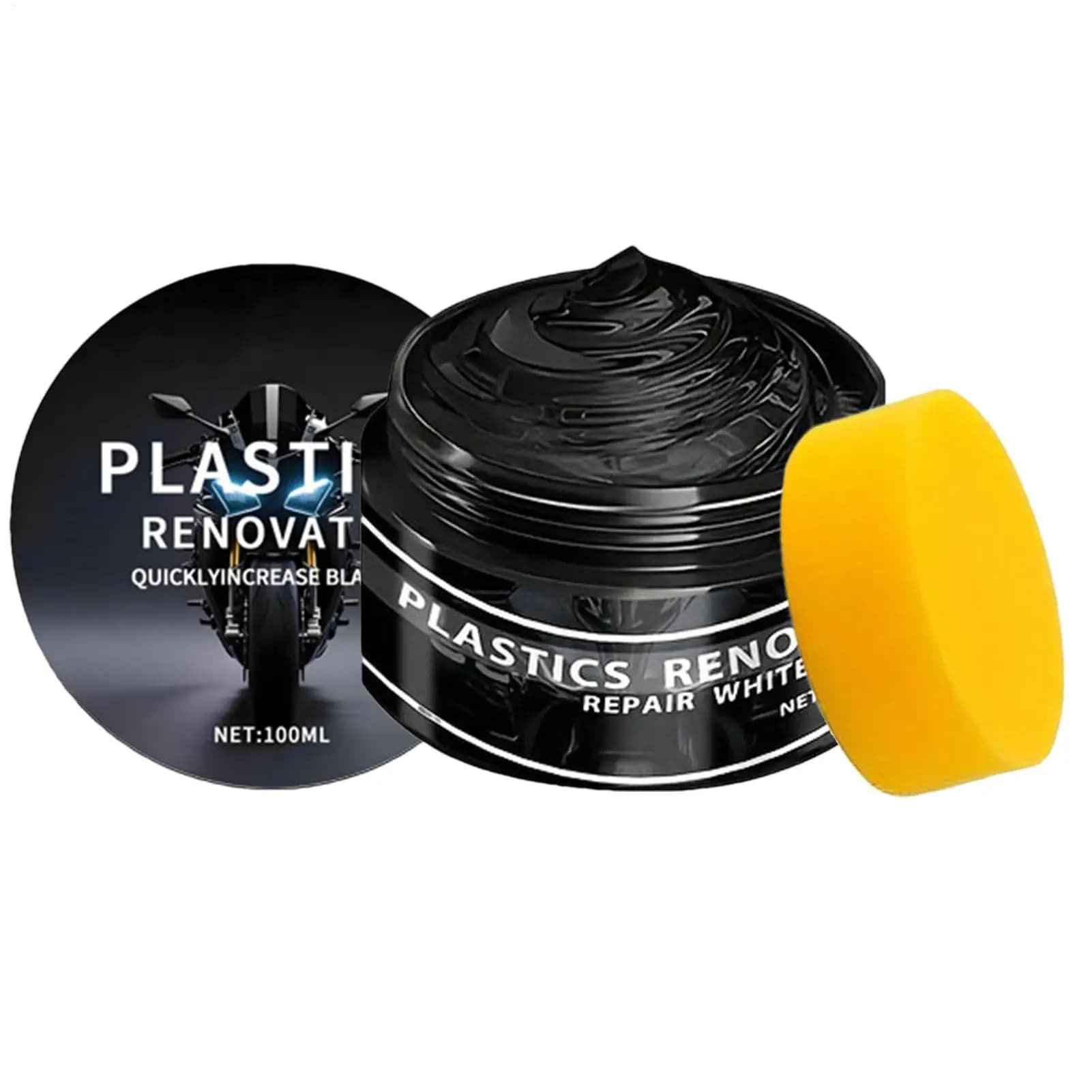 Pasta per riparazione graffi auto per restauratore auto 100ML Anti-UV Cera per riparazione gomma ad asciugatura rapida Soluzione di ristrutturazione resistente allo sbiadimento