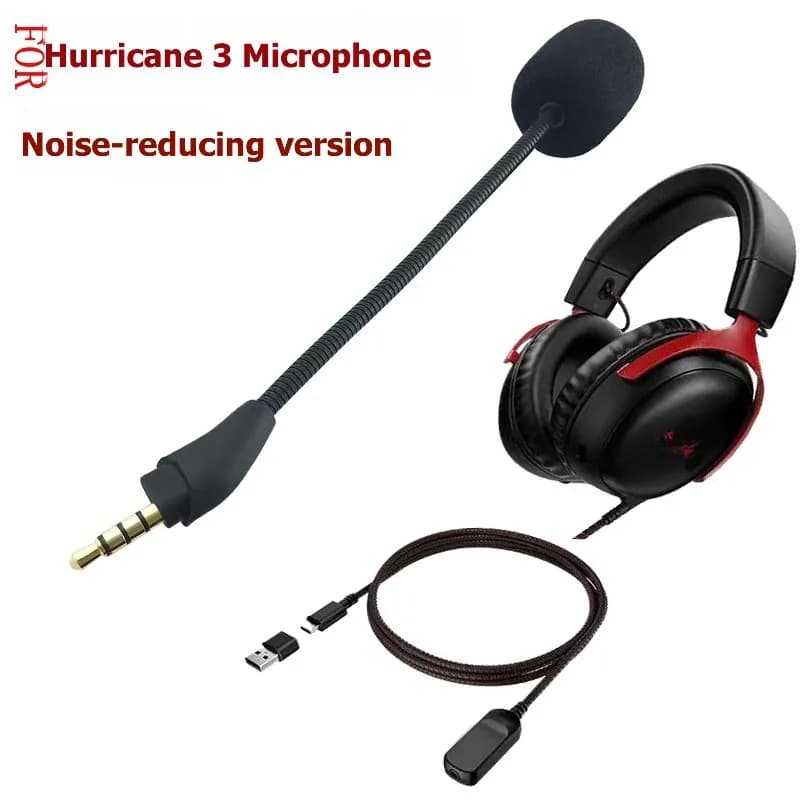 [LXYA68Z!] For Kingston Hyperx Cloud III, detachable microphone for gaming headphones, 3.5 mm headphone spare accessories