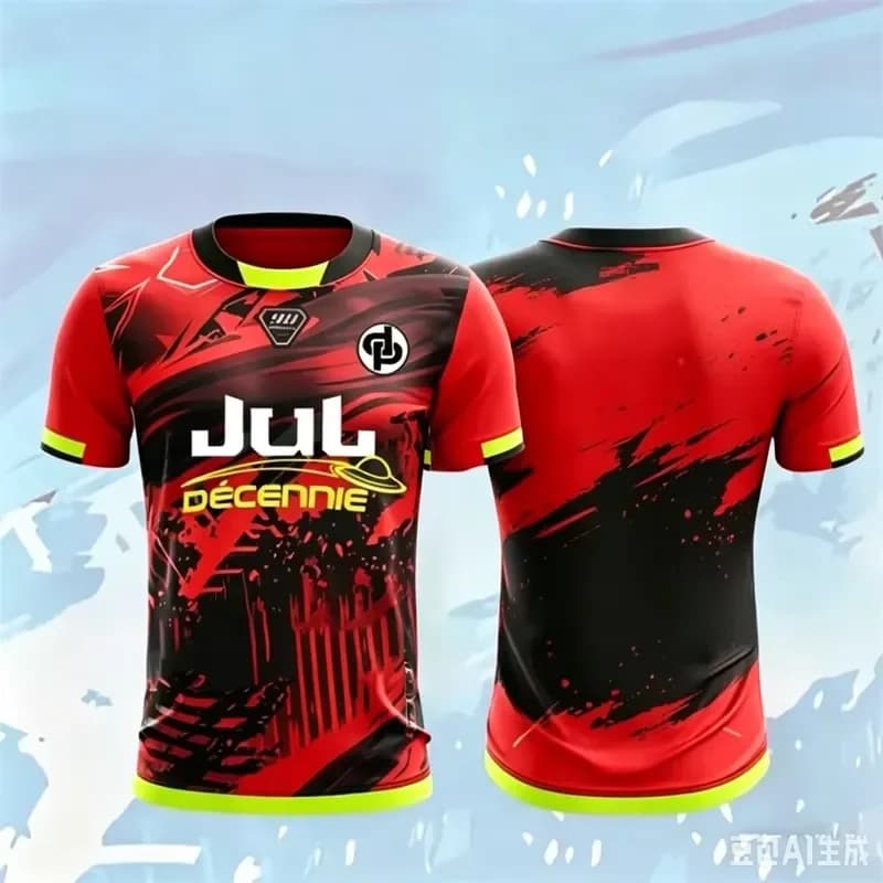 2026 New 3D Printed Kids Football Jersey Summer Loose T Shirt Children Soccer Uniform Comfortable Daily Wear Boys Girls