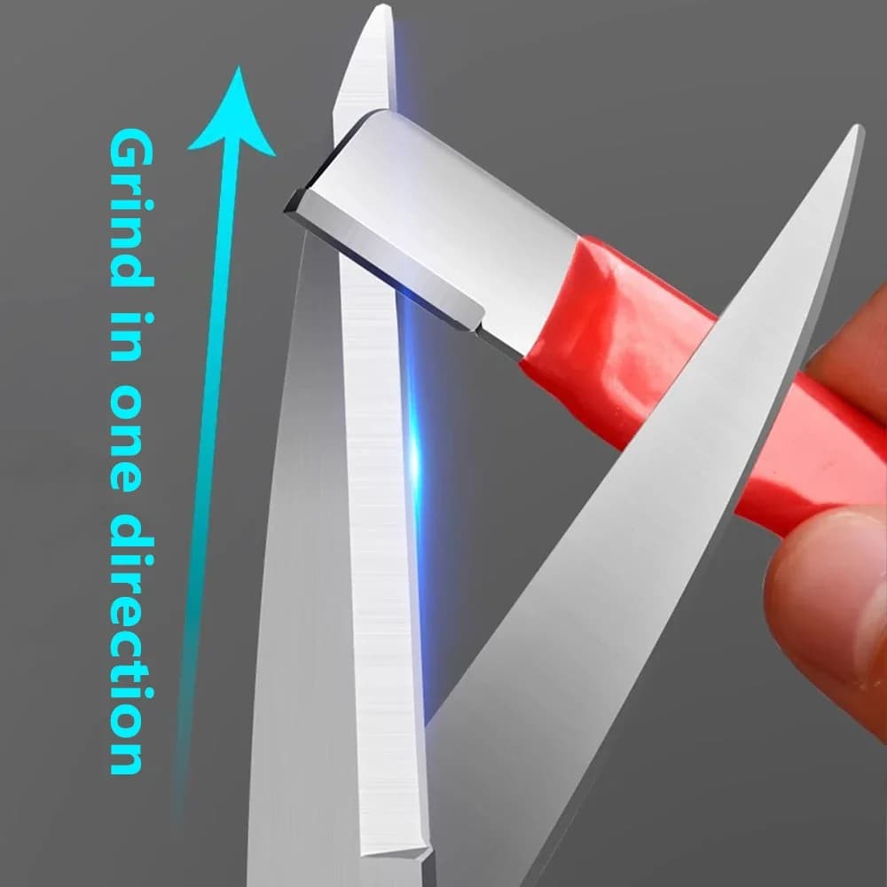 1pc Professional Kitchen Knife Sharpener Portable Double Side Grindstone Tungsten & Diamond Ceramic Sharpening Stone Sharpener