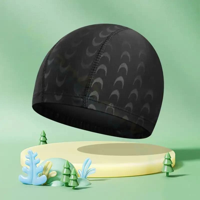 Swimming Cap Men Swim Pool Water Sport Bathing Large Size Caps Hat imitation shark skin Nylon High Elastic Swimming Hat
