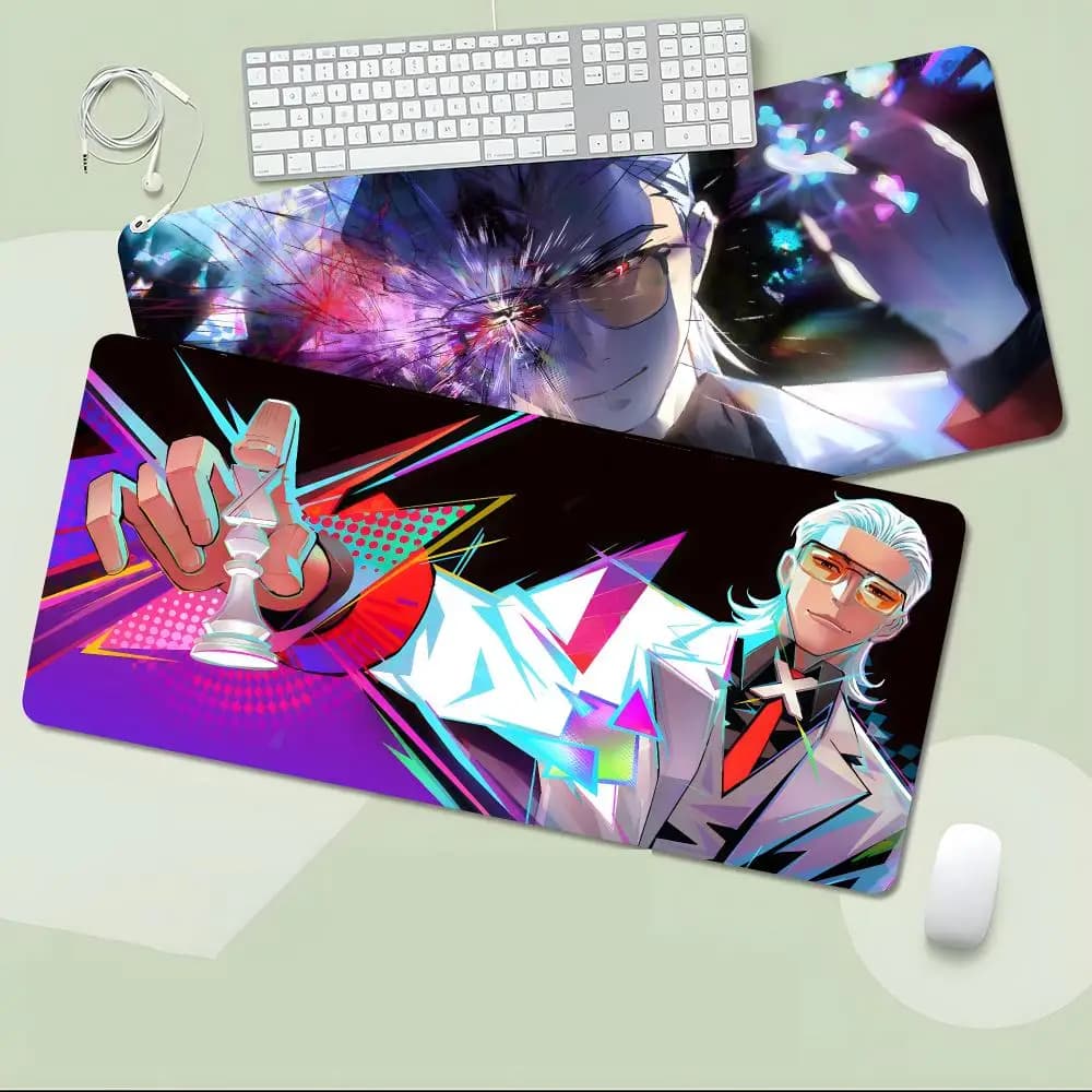 Animation Superhero To Be Hero X Mouse Pad Non-Slip Large Desk Mat Thick Stitched Edge Gaming Mousepad