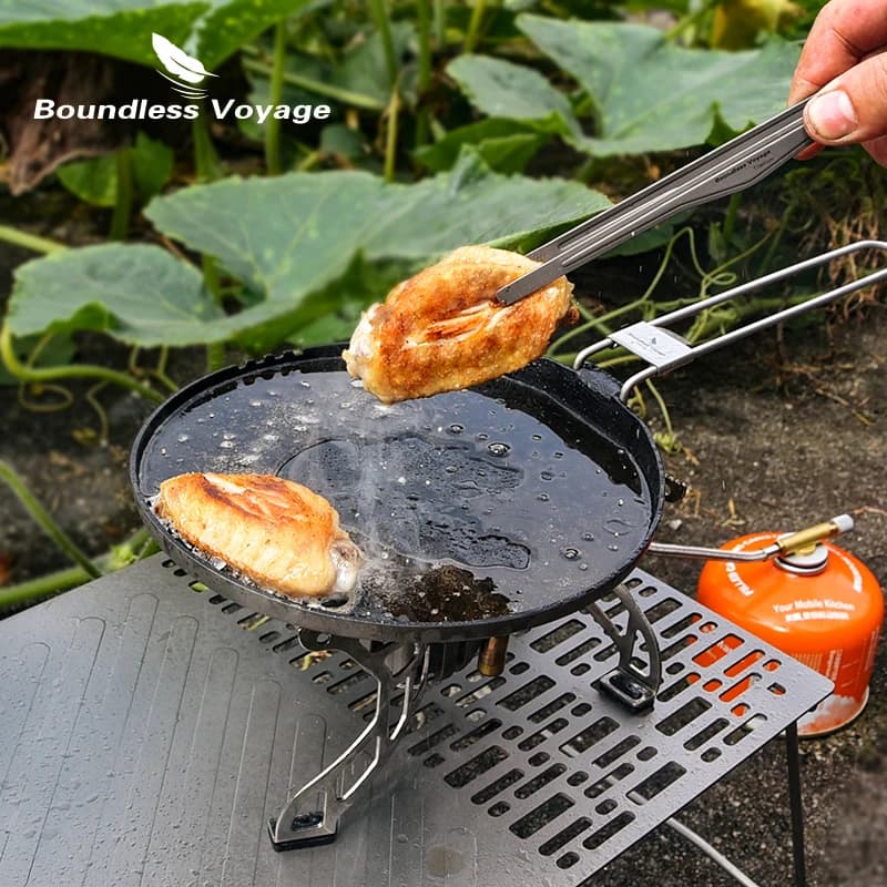 Titanium Boundless Voyage, Ultralight Pentola for Camping and Picnic, BBQ Kitchen Tools