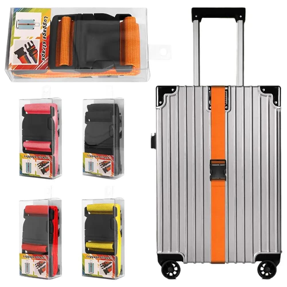 Adjustable Luggage Strap Luggage Box Explosion-proof Fastening Strap Travel Packing Belt Travel Storage Box Protect Tie 165*5CM