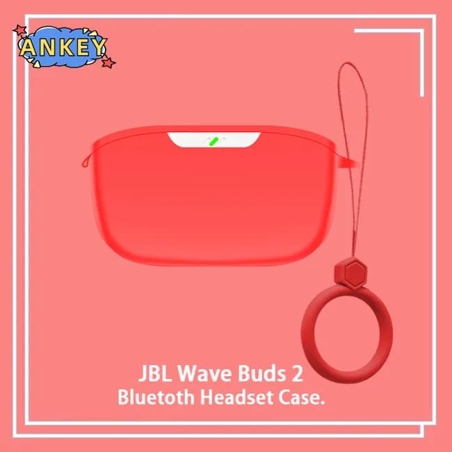 Case for JBL Wave Buds 2 JBL Vibe Buds 2 Anti-fall protective ring Bluetooth wireless soft silicone transport