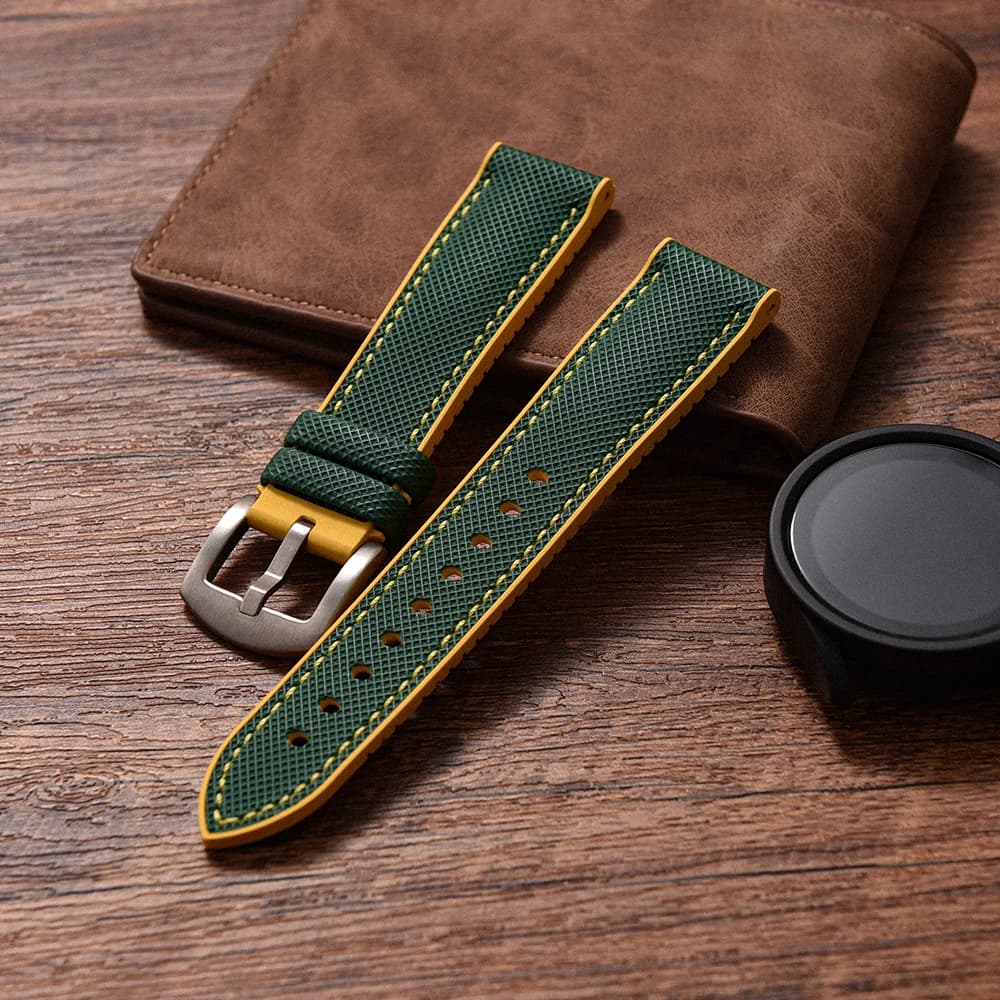 Canvas Nylon Rubber Strap 20mm 22mm 24Waterproof Watchband For Breitling Omega IWC Citizen TUDOR Hamilton Watch Men accessories