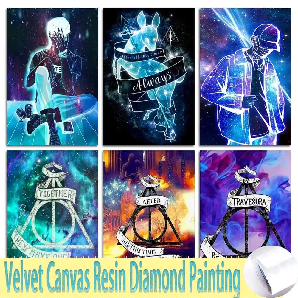Brand New 5D Diy Velvet Canvas Resin Diamond Painting Art Anchor Cross Stitch Embroidery Boy Picture Christmas Gift Home Decor
