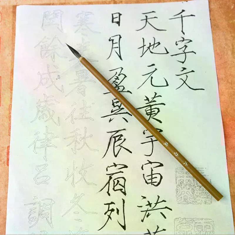 3pcs/set Hair Brush Weasel Pen Hook Line Paint Brush Chinese Calligraphy Brush brush pen