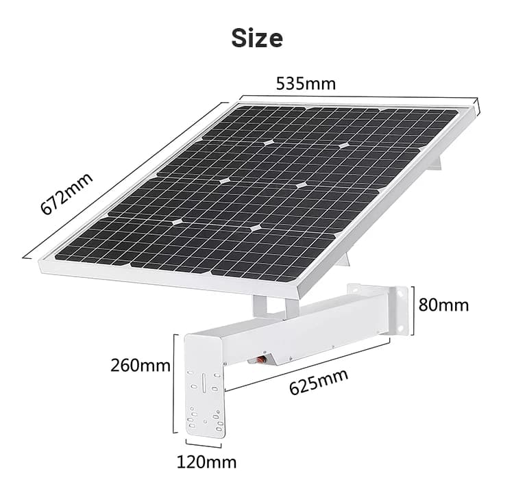 Regolatore di carica della batteria del pannello solare 12V 60W Kit inverter solare 12V/24V Generazione completa di energia per la sicurezza
