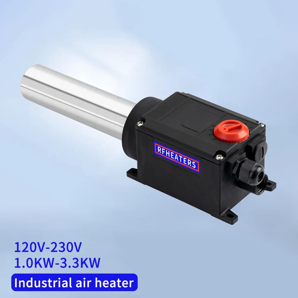 Pistola ad Aria Calda Elettrica 3300W, Riscaldamento Rapido, Temperatura Variabile, Macchina per Riscaldamento Industriale