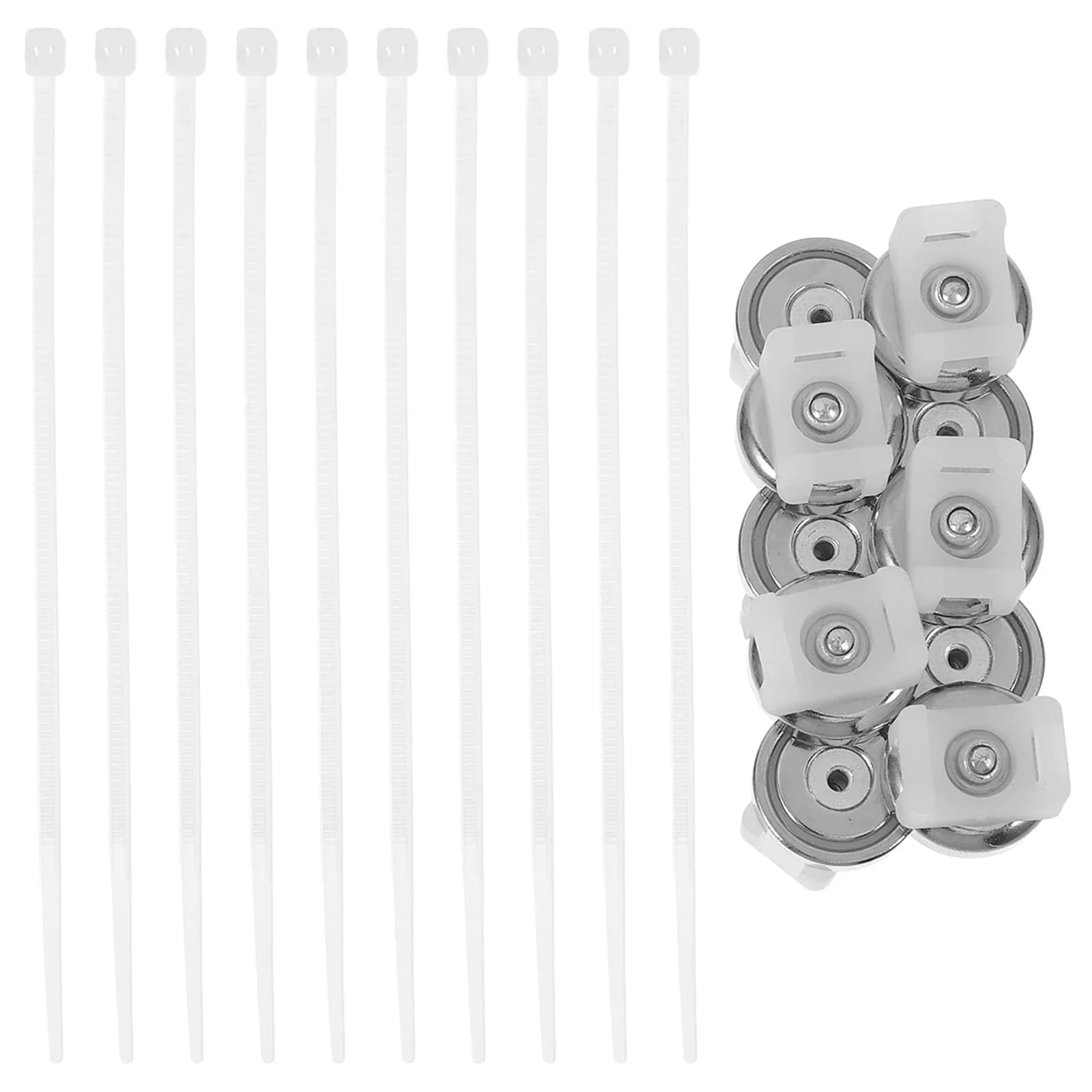 10 Pcs Cable Ties Holder Magnetic Zip Mount Stable Cable Ties Organizers Base Cable Zip Tie Cable Organizer Cable Tie Holder