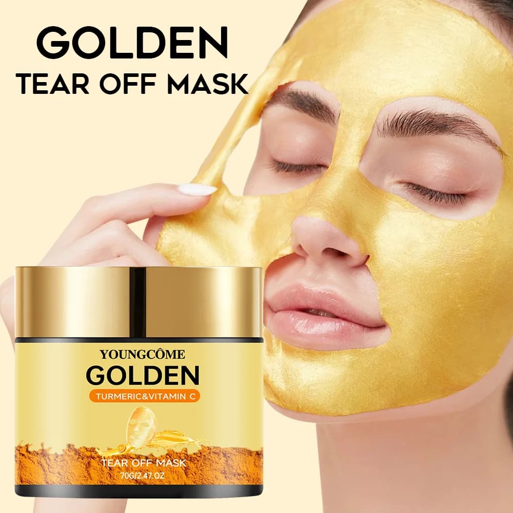 Gold Face Mask Beauty Face Mask Remove skin Moisturizing masks for face to French golden collagen 24K Remove face care of black points 40 / 70g