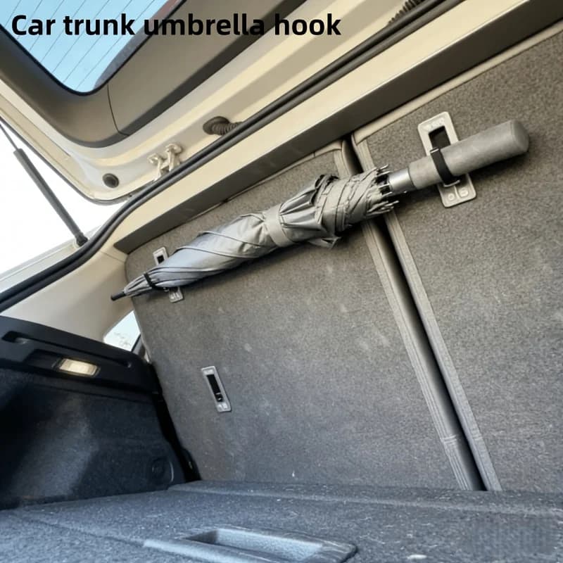 Set di 4 Ganci Universali Antiscivolo per Sedile Auto, Porta Ombrello e Organizer per Borse e Accessori