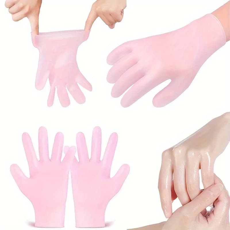 2-Pack Silicone Moisturizing Gloves Exfoliate to Prevent Dry Hands and Leave Hands Smooth and Soft Hand Care Tool