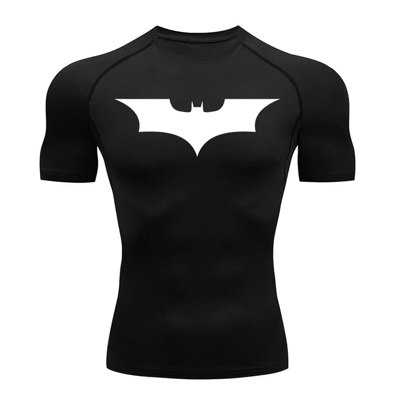 Men's Compression Shirts Summer Short Sleeve Rash Guard Gym Workout Running T-Shirt Athletic T-Shirt Fast Drying