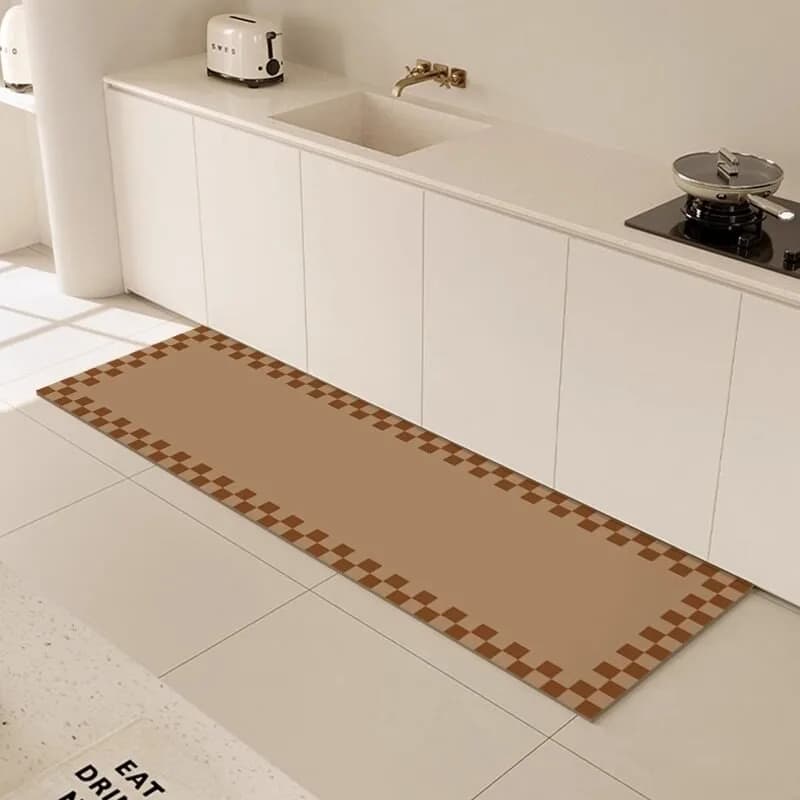 Kitchen Rug Pvc Waterproof Leather Carpet Long Floor Mat Non-slip Oil-proof Foot Mats Modern Home Decor Rugs Alfombras De Cocina