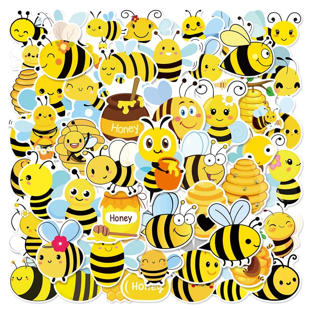 50/100PCS Ape e Fiore Graffiti Adesivo Decalcomanie di Cancelleria Del Telefono Del Computer Portatile Tazza di Acqua Bagagli Casco Da Bicicletta Decor Adesivo Impermeabile