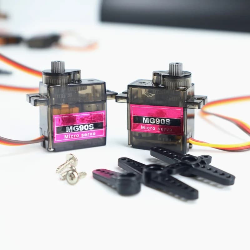 4 pz/lotto MG90S Metal Gear Digital 9g Servo Per RC Elicottero Aereo Barca Auto RC Robot