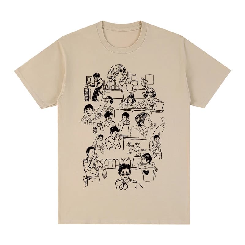 Chungking express Vintage Classic Movie Cinese Streetwear T-shirt in cotone da uomo T-shirt Nuova TEE TSHIRT Top da donna