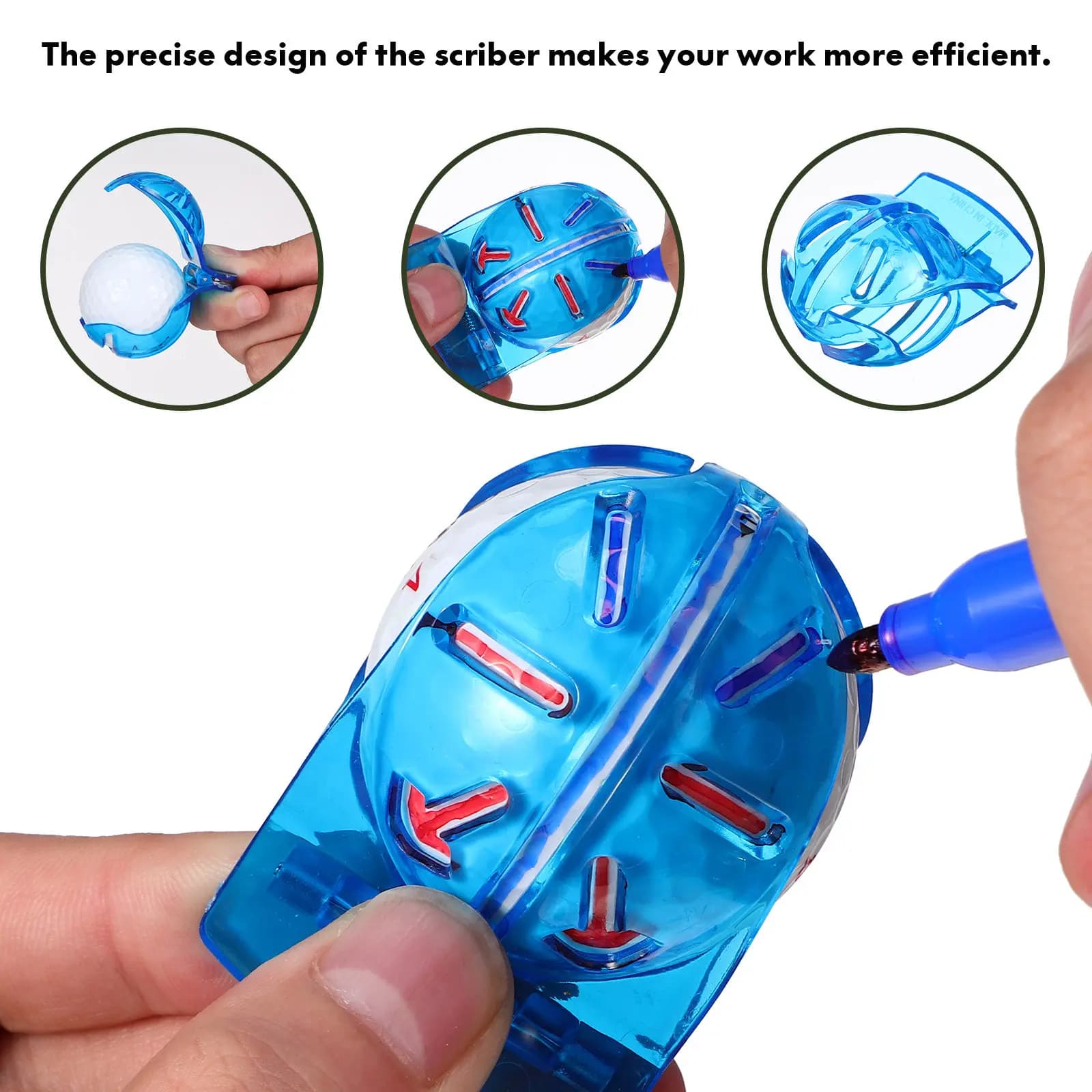Set di Strumenti per Disegnare Linee sulle Palline da Golf, Marcatori di Allineamento Multicolore in Plastica Leggera per Putting Preciso