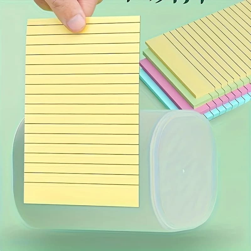 100 Foglietti Adesivi Colorati | Blocco Note Creativo, Quattro Colori, Fogli Staccabili, Adatto per Studenti, Ufficio, Casa, Scuola